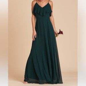 Birdy Grey Jane Convertible Dress in Chiffon Emerald, size L